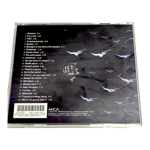 The Who Tommy Vintage Music CD - Very Good - Picture 3 of 3